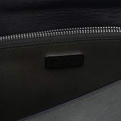 Pre Owned Prada Green Saffiano Lux Leather Crossbody Bag