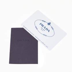 Pre Owned Prada Beige Saffiano Lux Leather Medium Double Zip Tote