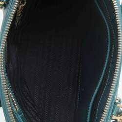 Pre Owned Prada Green Leather Promenade Crossbody Bag