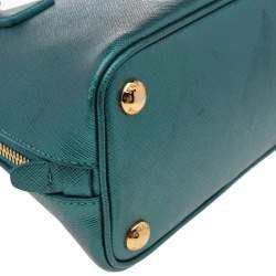 Pre Owned Prada Green Leather Promenade Crossbody Bag