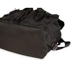 Pre Owned Prada Olive/Brown Tessuto Nylon Leather Vela Backpack