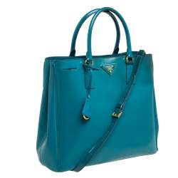 Pre Owned Prada Green Patent Leather Gardener's Tote