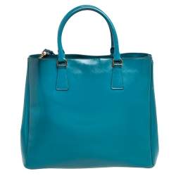 Pre Owned Prada Green Patent Leather Gardener's Tote