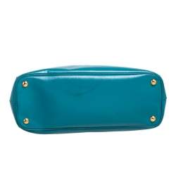 Pre Owned Prada Green Patent Leather Gardener's Tote