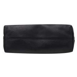 Pre Owned Prada Black Vitello Daino Leather Shopping Tote