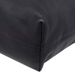 Pre Owned Prada Black Vitello Daino Leather Shopping Tote