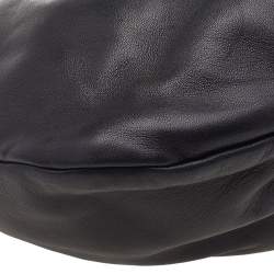 Pre Owned Prada Black Leather Shoulder Bag