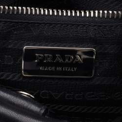 Pre Owned Prada Black Leather Shoulder Bag
