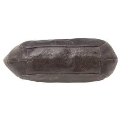 Pre Owned Prada Ombre White-Black Soft Leather Chain Tote