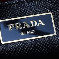 Pre Owned Prada Black Leather Promenade Studded Satchel