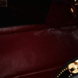 Pre Owned Prada Black Leather Promenade Studded Satchel