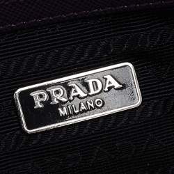 مملوكة مسبقًا حقيبة كتف كاميرا برادا نايلون مبطن بنفسجي