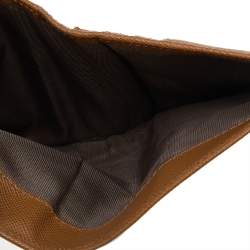 Pre Owned Prada Beige Saffiano Leather Compact Wallet