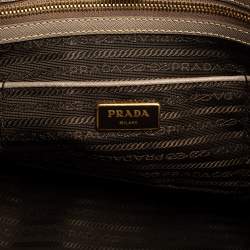 Pre Owned Prada Grey Saffiano Leather Large Open Tote