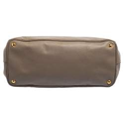 Pre Owned Prada Grey Saffiano Leather Large Open Tote