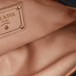 Pre Owned Prada Blue Leather Chain Shoulder Bag