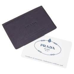 Pre Owned Prada Black Nappa Gaufre Leather Satchel
