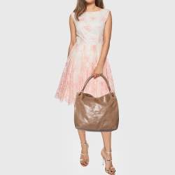 Pre Owned Prada Beige Leather Hobo