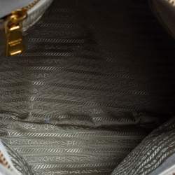 Pre Owned Prada Cream Vitello Daino Leather Shopper Tote