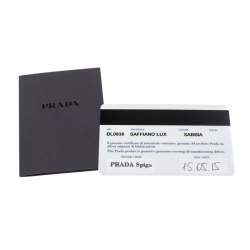 Pre Owned Prada Beige Saffiano Lux Leather Small Promenade Satchel