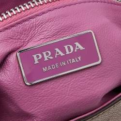Pre Owned Prada Brown Leather Flap Chain Shoulder Bag
