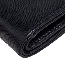 Pre Owned Prada Black Leather Bifold Wallet