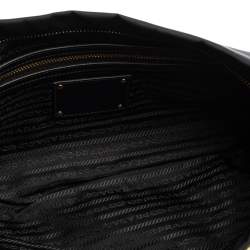 Pre Owned Prada Black Satin Jewel Gem Clutch