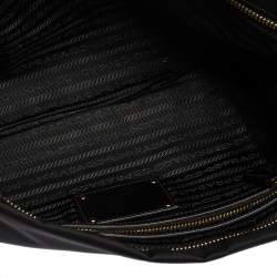 Pre Owned Prada Black Satin Jewel Gem Clutch