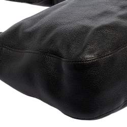 Pre Owned Prada Black Vitello Daino Leather Pocket Hobo