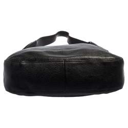 Pre Owned Prada Black Vitello Daino Leather Pocket Hobo