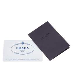 Pre Owned Prada Black Patent Leather Floral Hinge Top Handle Bag