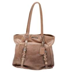 Pre Owned Prada Ombre Leather Shopper Tote