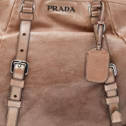 Pre Owned Prada Ombre Leather Shopper Tote