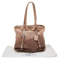 Pre Owned Prada Ombre Leather Shopper Tote