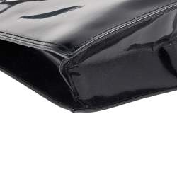 Pre Owned Prada Black Patent Leather Tote