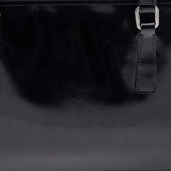 Pre Owned Prada Black Patent Leather Tote
