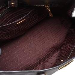 Pre Owned Prada Plum Saffiano Lux Leather Large Galleria Tote