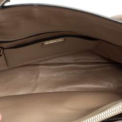 Pre Owned Prada Grey Saffiano Leather Large Twin Tote