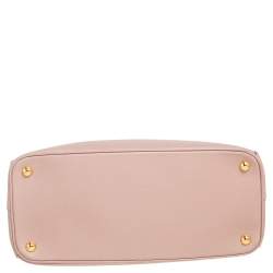 Pre Owned Prada Beige Saffiano Lux Leather Parabole Tote