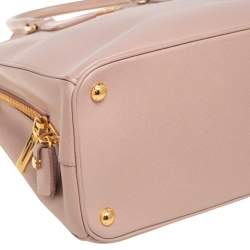 Pre Owned Prada Beige Saffiano Lux Leather Parabole Tote