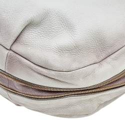 Pre Owned Prada Cream Leather Cervo Antik Hobo