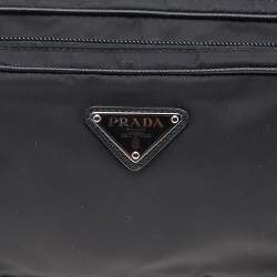 Pre Owned Prada Black Nylon Waist Belt Bag