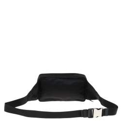 Pre Owned Prada Black Nylon Waist Belt Bag