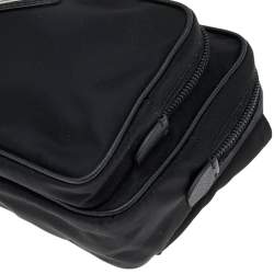 Pre Owned Prada Black Nylon Waist Belt Bag
