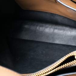 Pre Owned Prada Tan Saffiano Soft Leather Middle Zip Tote