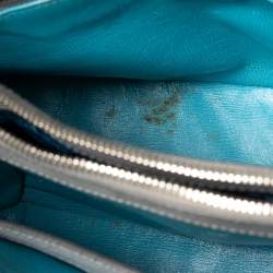 Pre Owned Prada Grey Saffiano Cuir Leather Twin Tote