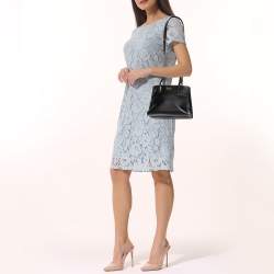 Pre Owned Prada Black Saffiano Leather City Tote