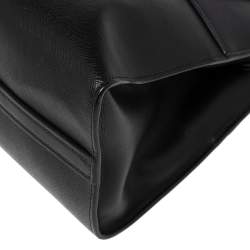 Pre Owned Prada Black Saffiano Leather City Tote