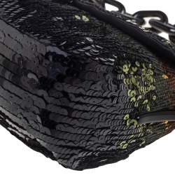 Pre Owned Prada Multicolor Sequins Chain Shoulder Bag
