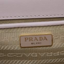 Prada Beige Saffiano Leather Flap Shoulder Bag